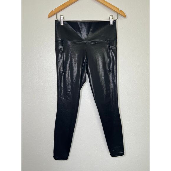 Athleta Pants - Athleta Salutation Stash Shine Tight in Black Size Medium